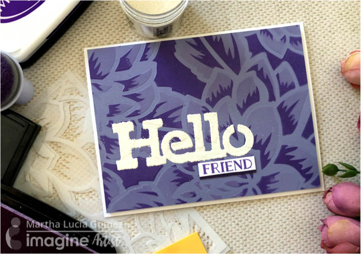 hello greeting card - learn how to make this card. 